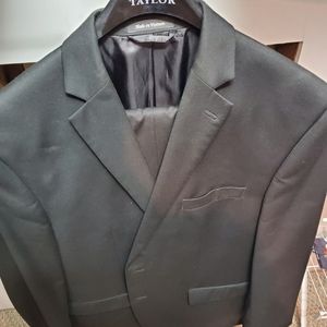 Black suit coat and pants